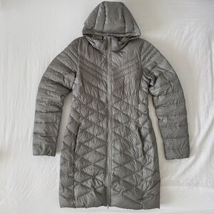 Nike Grey Down Fill Puffer Jacket with Detachable Hood
